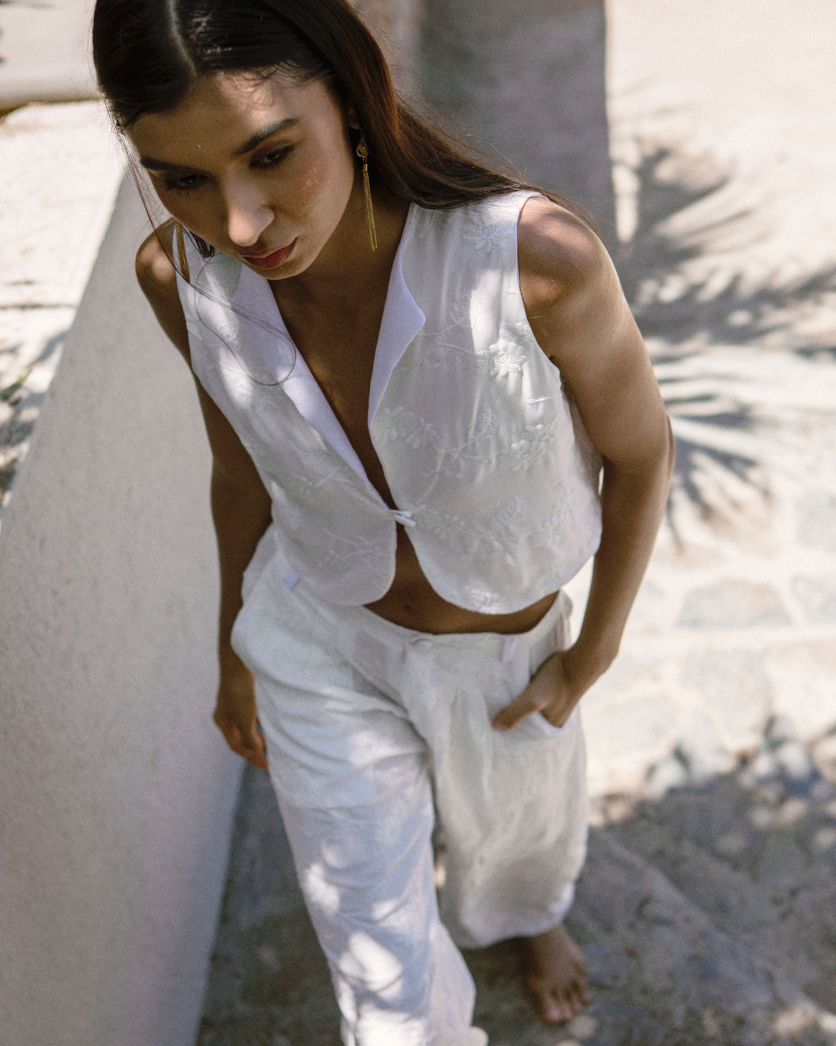 Minca Pant - Embroidered