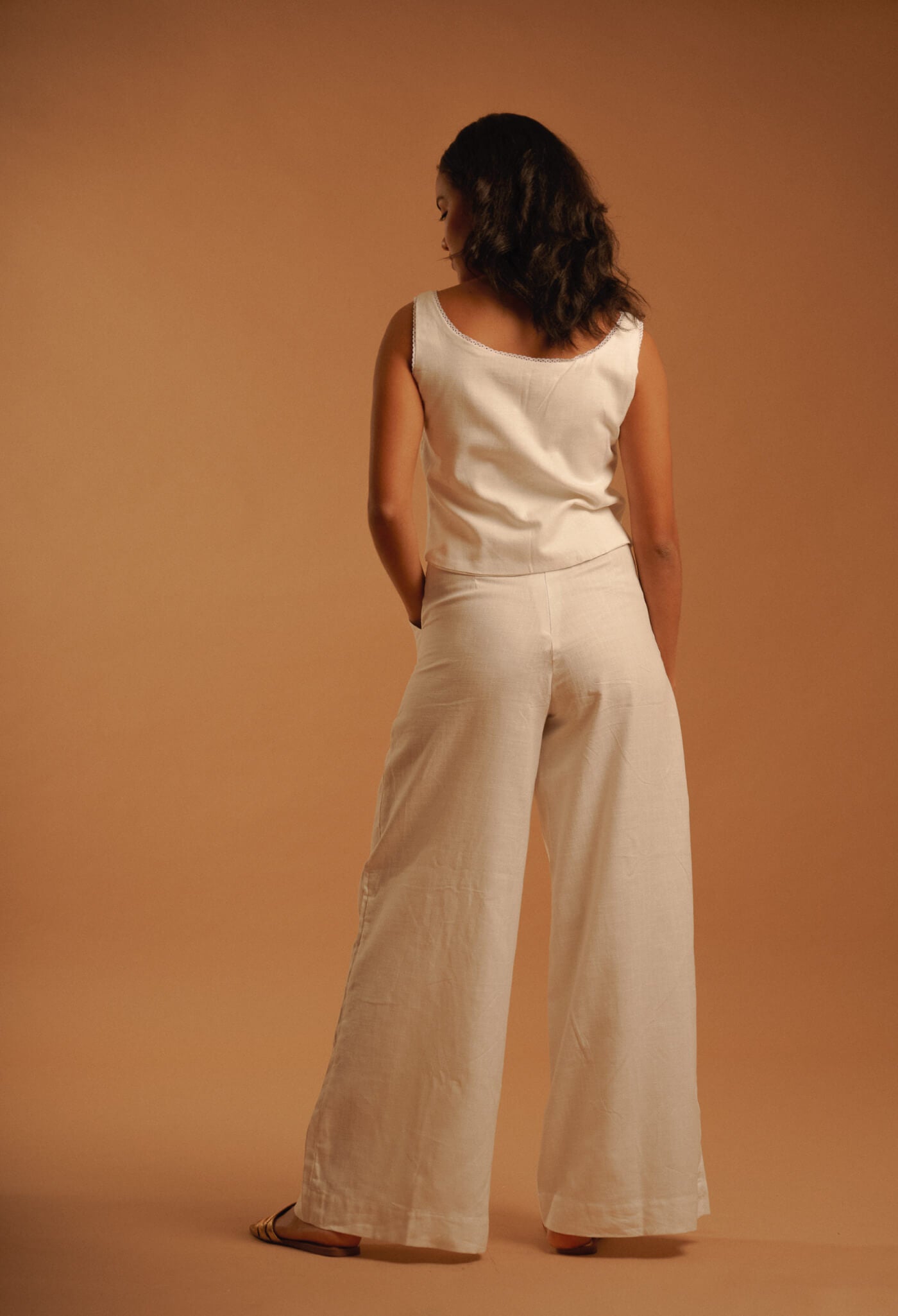 Curato Pants - Ivory special details