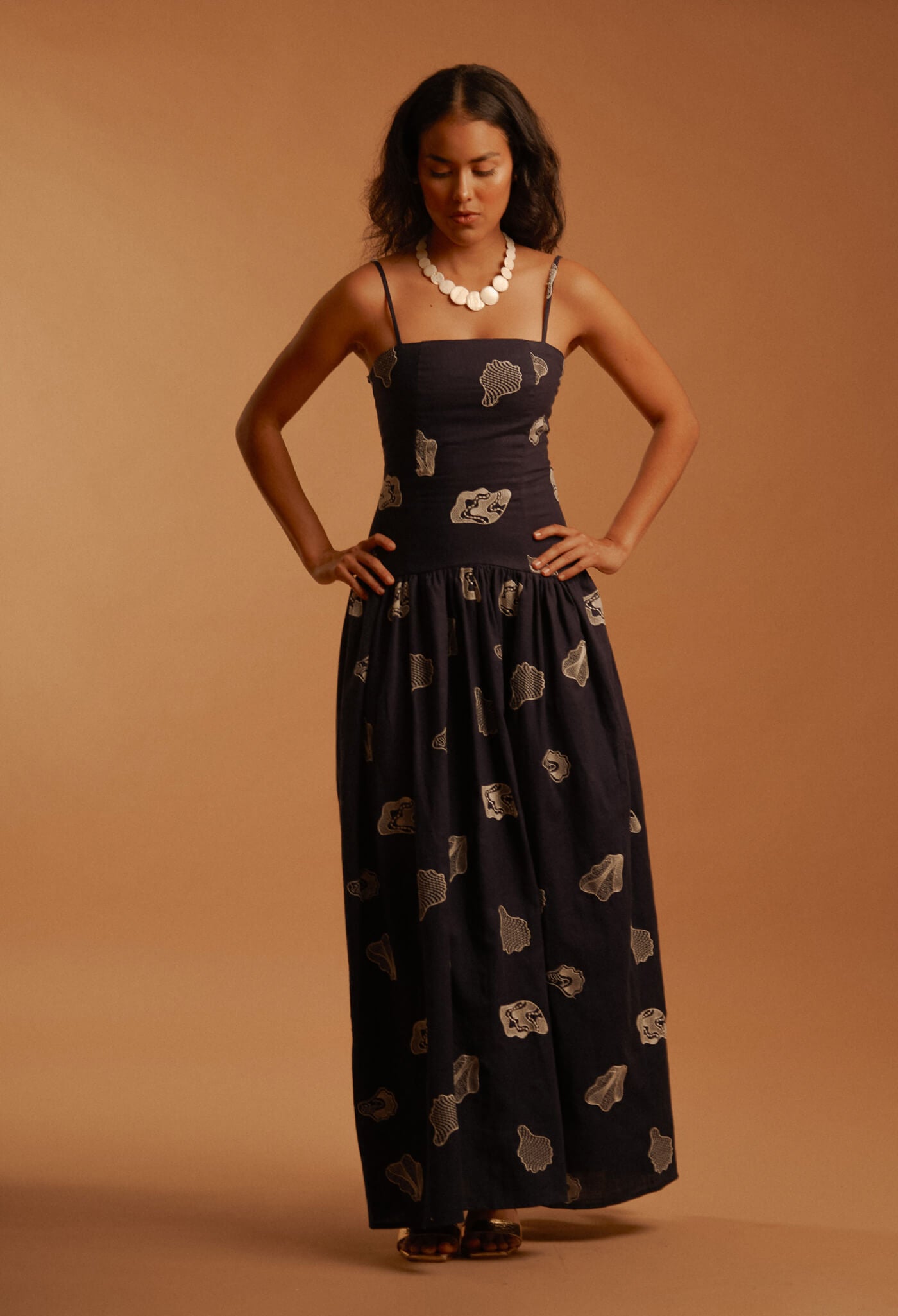 San Pedro Maxi Dress - Navy Blue dress embodies effortless