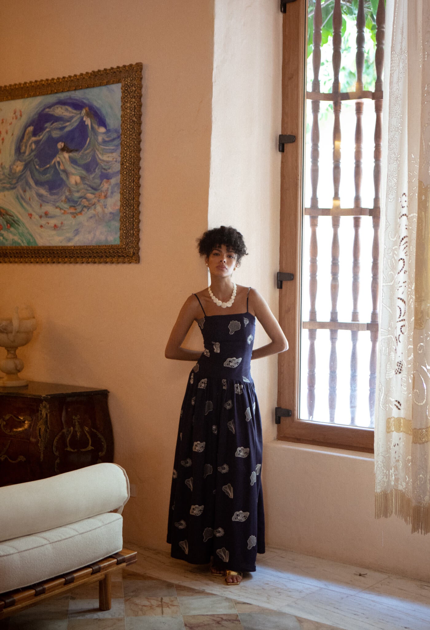 San Pedro Maxi Dress - Navy Blue standout piece