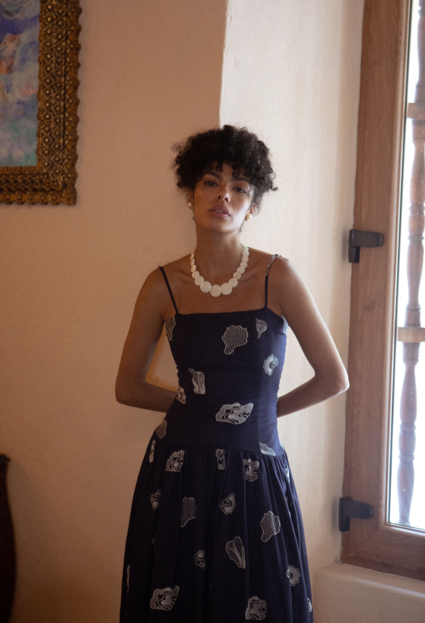 San Pedro Maxi Dress - Navy Blue timeless elegance