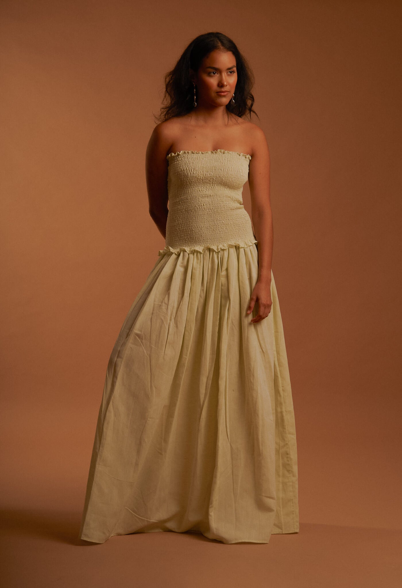 Santo Domingo Maxi Dress - Light Lime keen eye on comfort