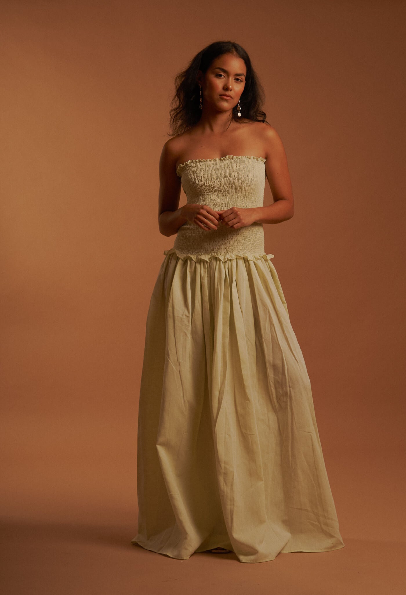 Santo Domingo Maxi Dress - Light Lime