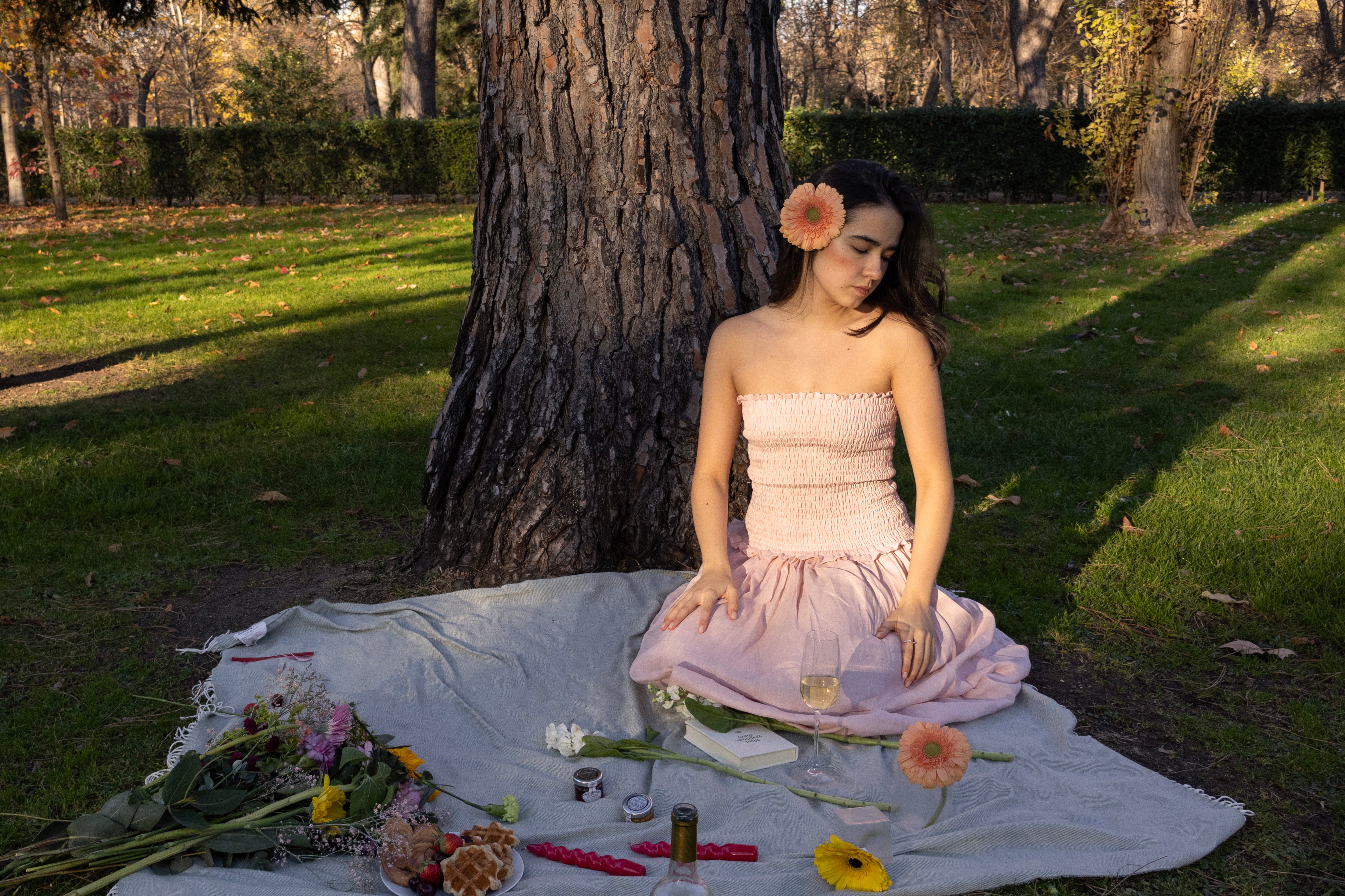 Magnolia Midi Dress - Rosewood Linen