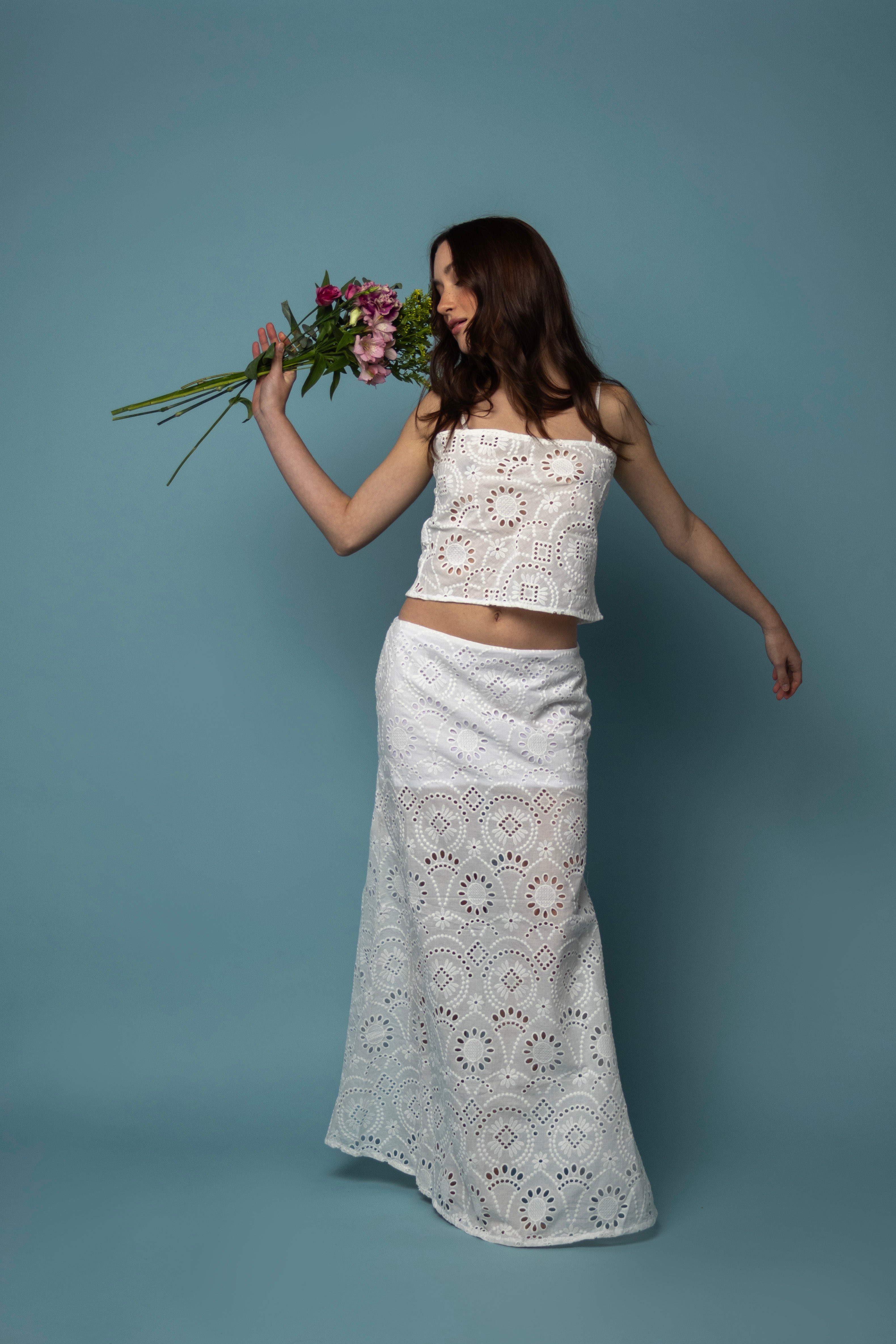 Orchid Top - Eyelet