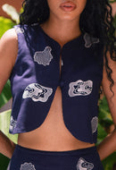 Gaira Vest - Navy Blue Crafted from 100 cotton