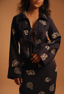 San Diego' Shirt - Navy Blue 100% Cotton