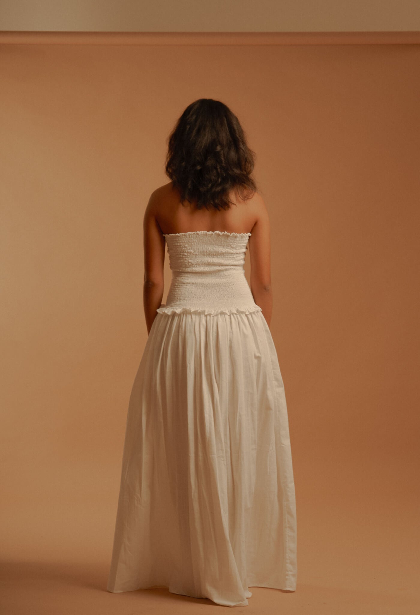 Santo Domingo Maxi Dress - Ivory minimalism